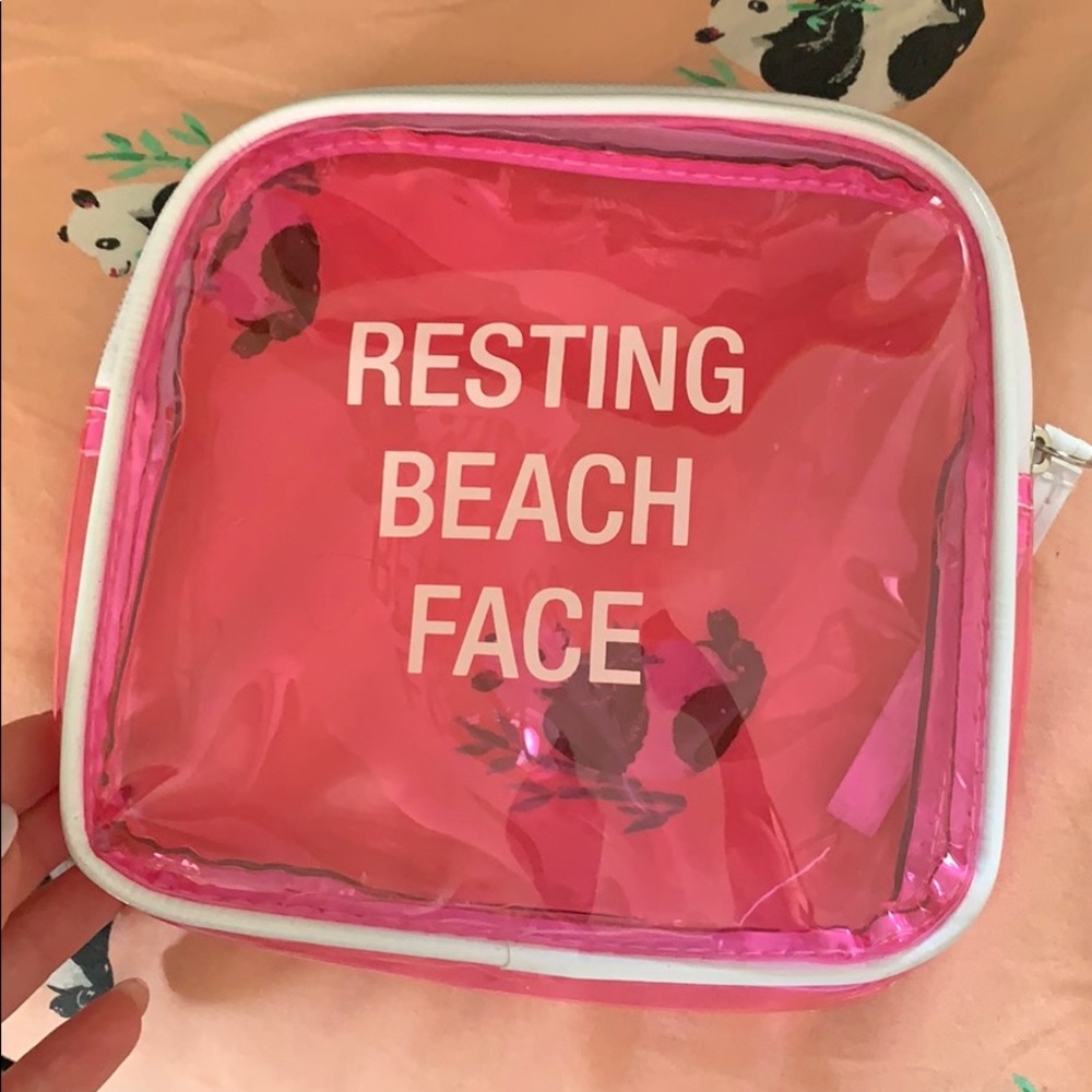 Clear make up bag